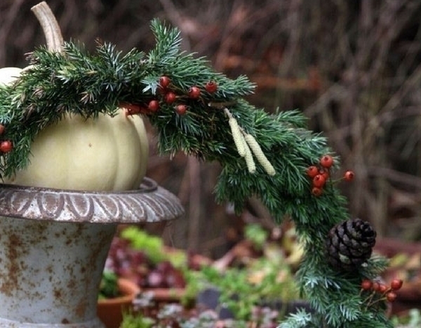 Natuurlijke kerstkrans maken: tutorial