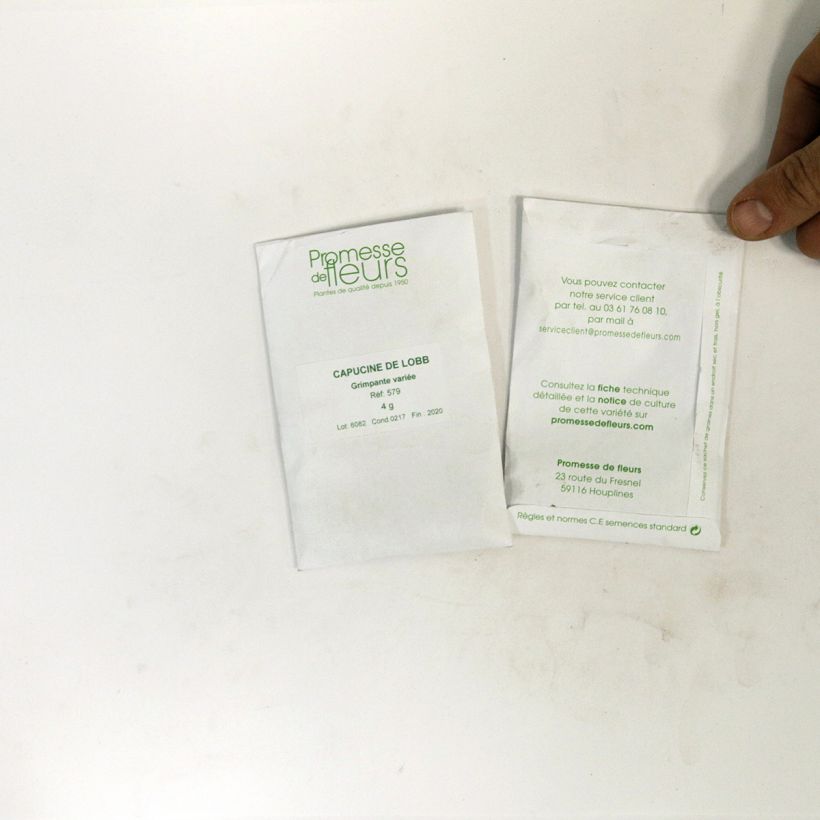 Example of Oost-Indische kers Dubbel (zaad) - Tropaeolum majus per pack of 35 seeds (5g) as you get