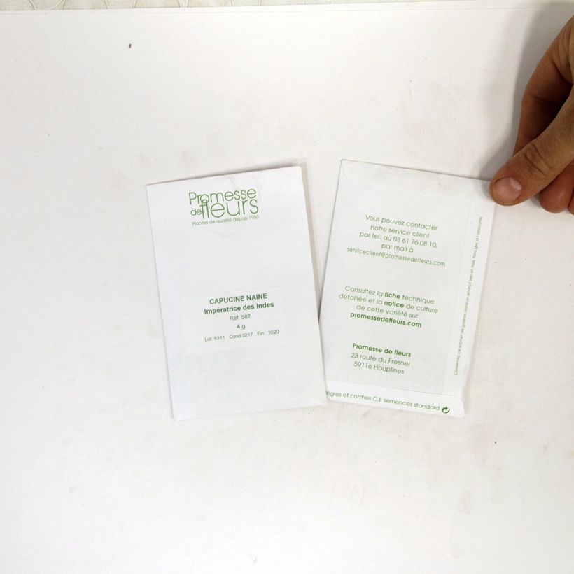 Example of Graines de Capucine naine Impératrice des Indes - Tropaeolum majus per pack of 25 seeds (4g) as you get