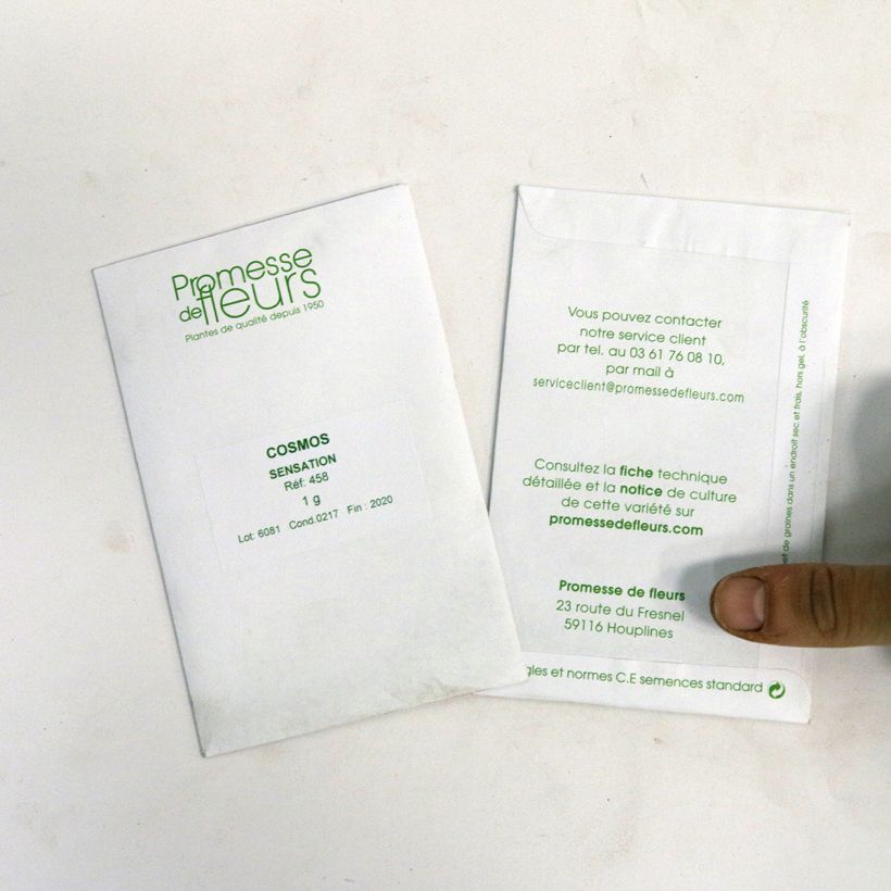 Example of Graines de Cosmos Sensation en mélange - Cosmos bipinnatus die Tüte mit 200 Samen (1,5g) as you get