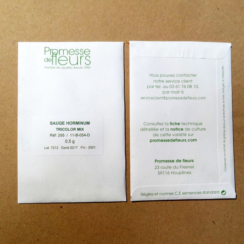 Voorbeeld van een exemplaar van Gele ui Paille des Vertus (pootgoed) het zakje met 150 zaden (0,5g) zoals geleverd