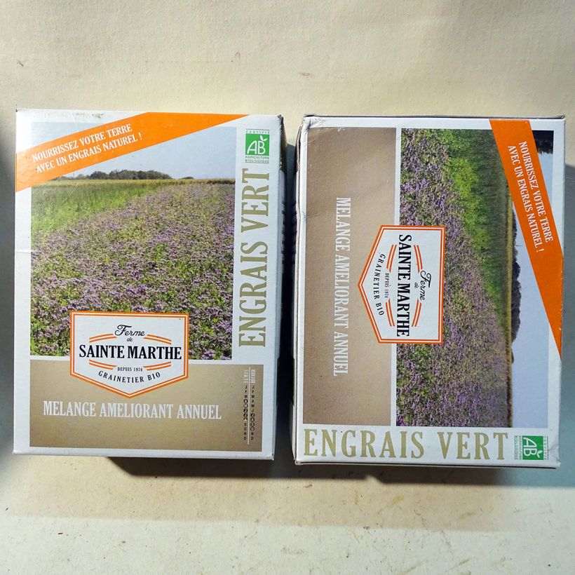 Voorbeeld van een exemplaar van Eenjarig bodemverbeteringsmengsel voor 50 m² Bio - Ferme de Sainte Marthe het zakje zaden van 500 gram zoals geleverd