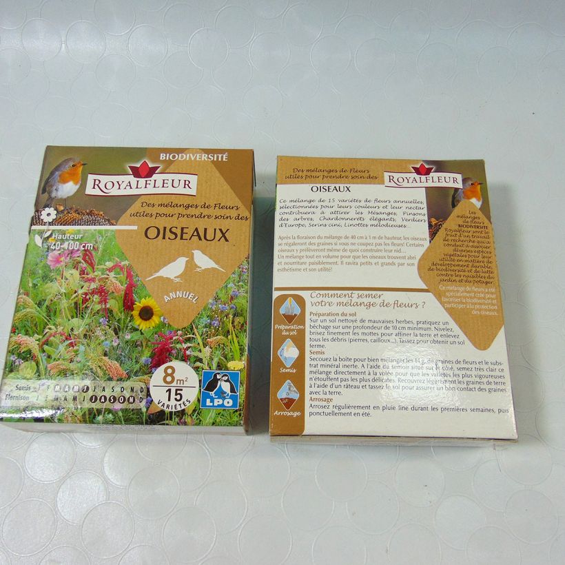 Voorbeeld van een exemplaar van Vogelverzorgingsmix - Doos voor 8 m² het zakje zaden van 14 gram zoals geleverd