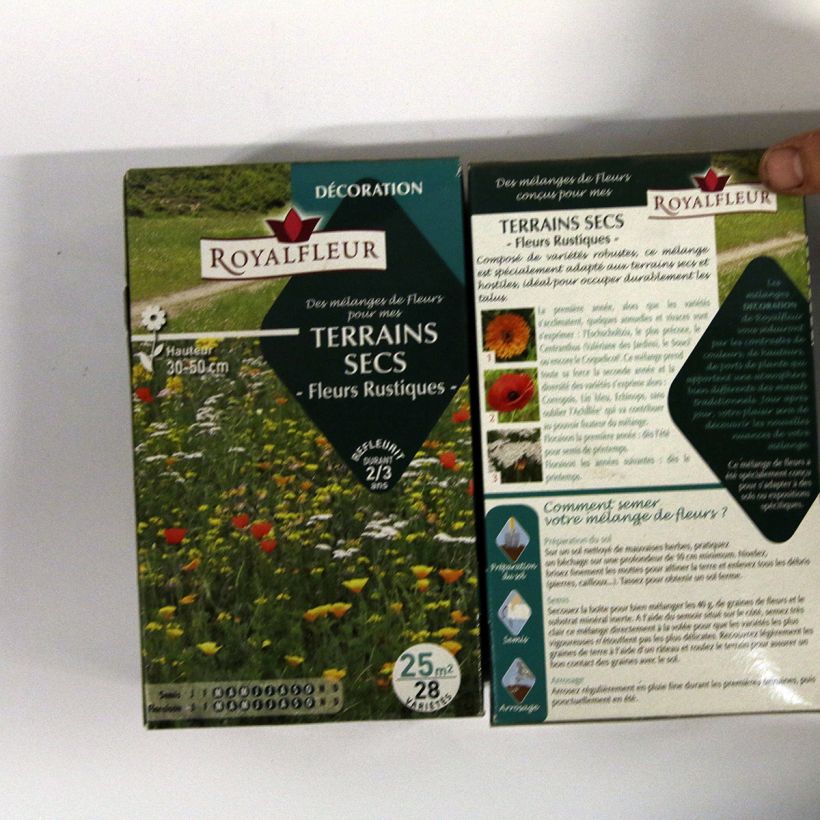 Voorbeeld van een exemplaar van Droogteminnend grasmengsel - Doos voor 25 m² het zakje zaden van 40 gram zoals geleverd