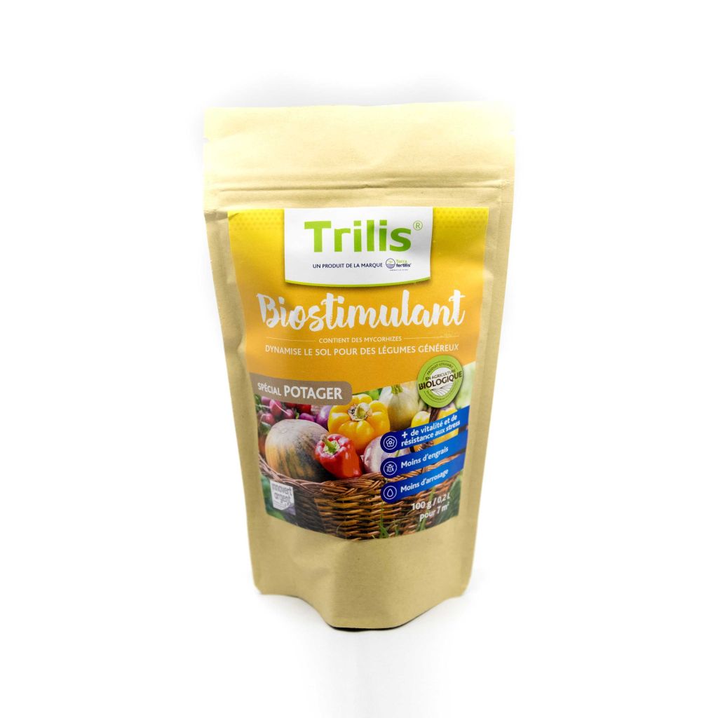 Biostimulant Trilis - Mycorhize et charbon actif - pour potager - sac de 100 g