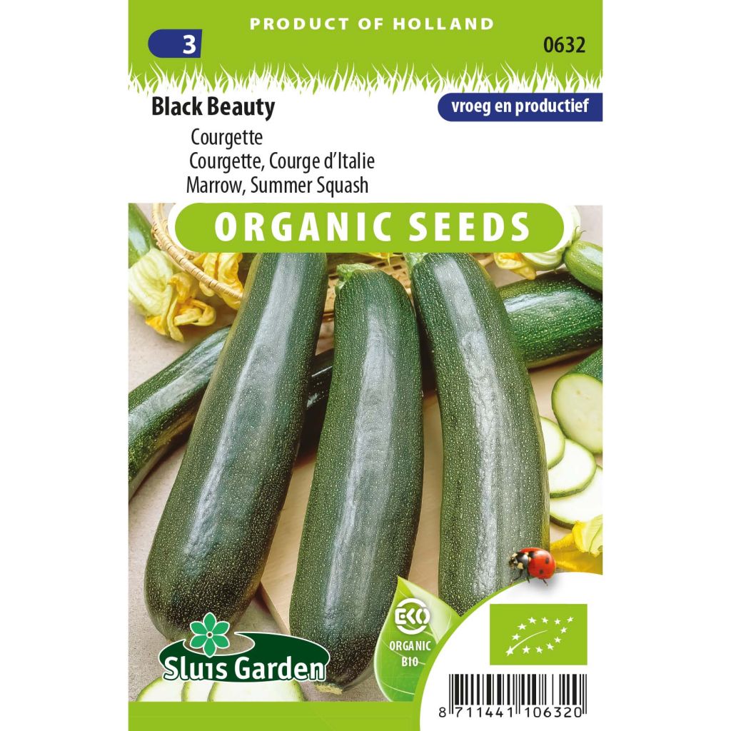 Courgette Verte de Milan (Black Beauty) Bio