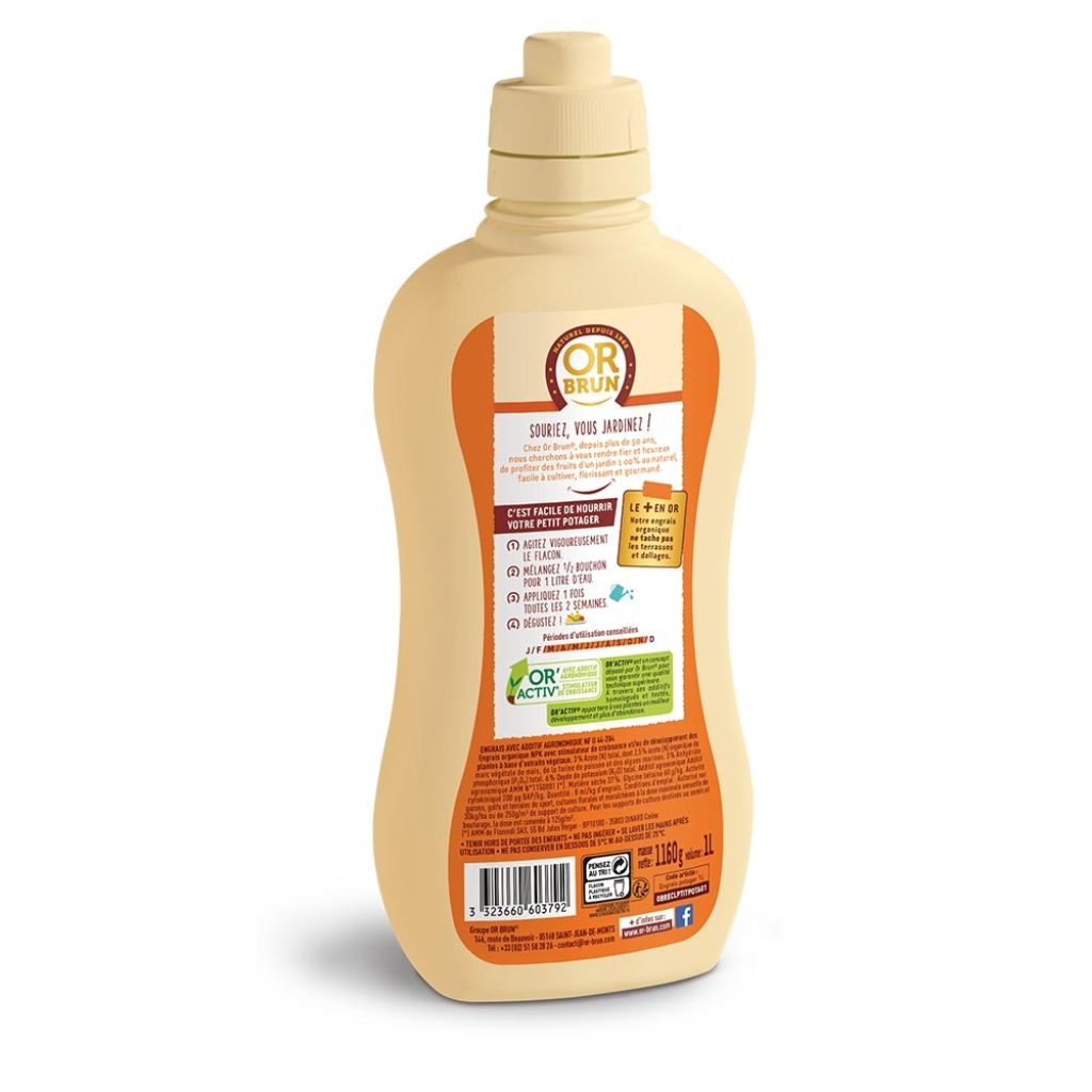 Vloeibare meststof Klein moestuin en tomaten Or Brun