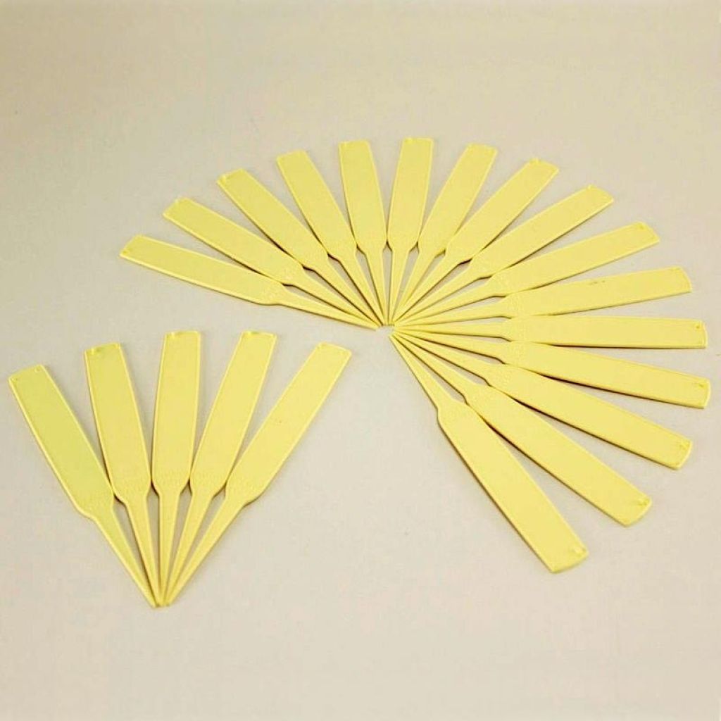 Smalle plantetiketten ivoor