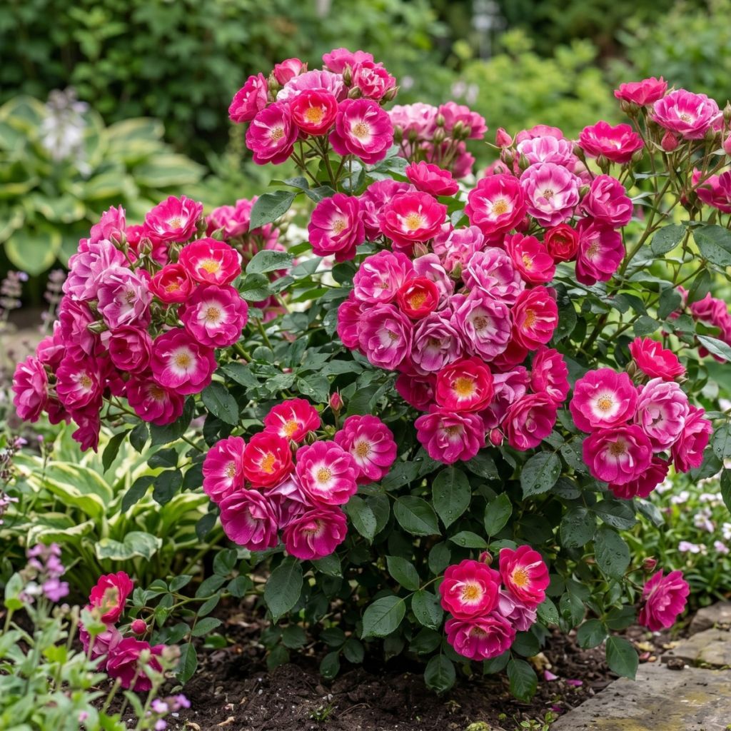 Rosa Rosy Boom Ohara - Polyantharoos