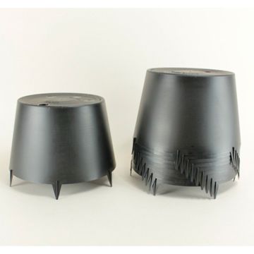Zwarte bleekklok voor sla Ø 24 cm x 15 cm - verkocht per 3