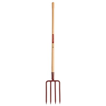 Spitvork Terracotta met appelhouten steel Leborgne