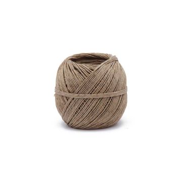 Ecru Linnen Touw + IJzerdraad voor Cordeline - Bol 100g Ø1,5mm ±60m