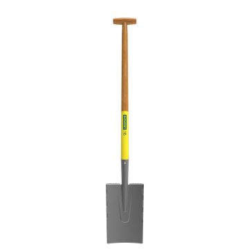 Plantspade Senlis Duopro met houten handvat en steunbalk Leborgne