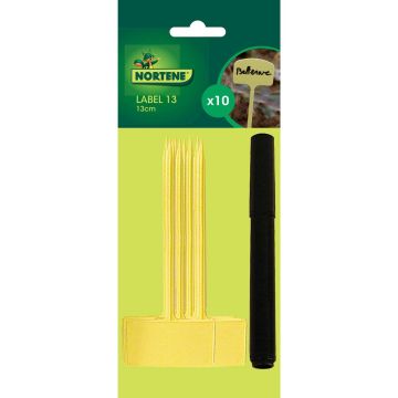 Set van 10 Plantbare Labels 13 cm Label 13 met stift