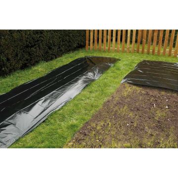 Zwarte winterafdekfolie NETSOL voor een schone bodem 1,2 x 5 m