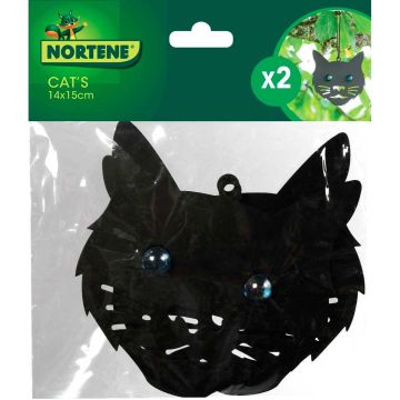 Metalen kattenkop-hanger - set van 2
