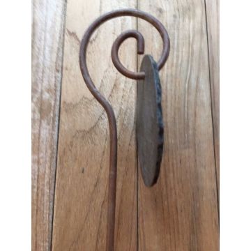 Dubbel spiraal plantenetiket van staal Ø 5mm x 100cm