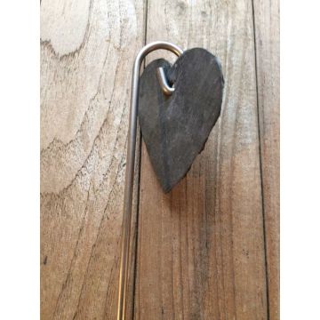 Plantenetiket van roestvrij staal Ø 5mm