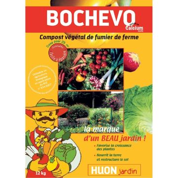 Plantaardige compost van boerderijmest Bochevo