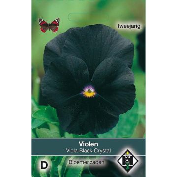 Viola wittrockiana Black Cristal (zaad) - Grootbloemige viool